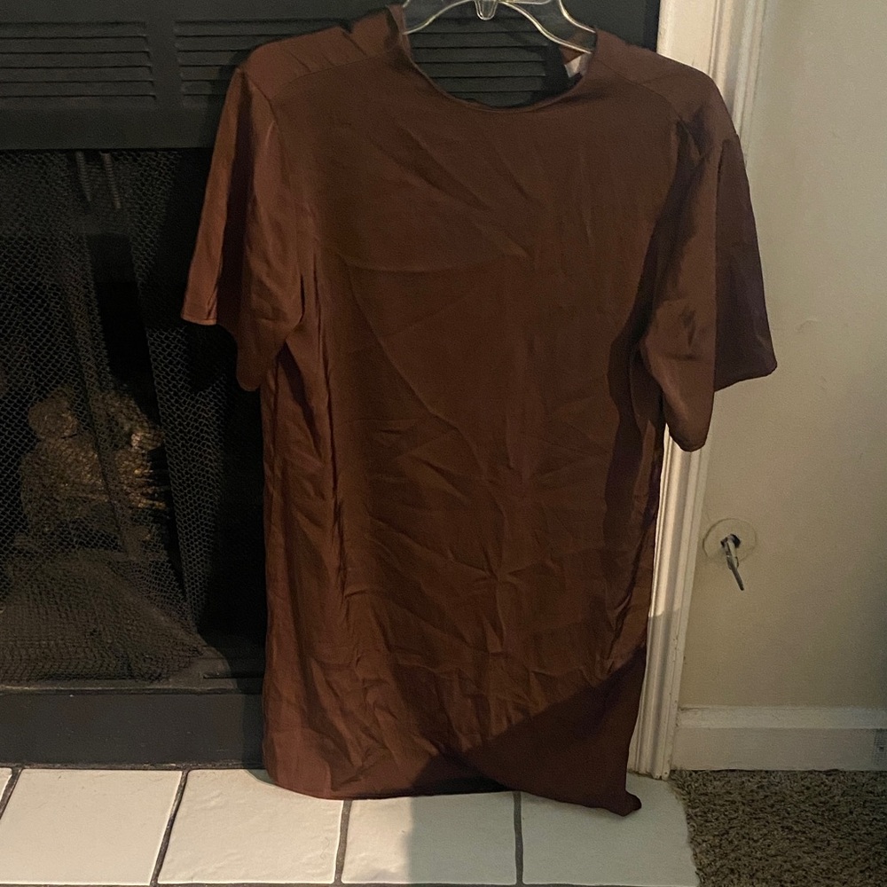 Silky Shirt Dress